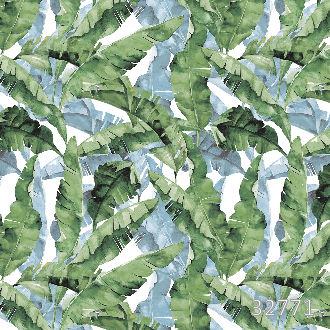 Banana leaves blue