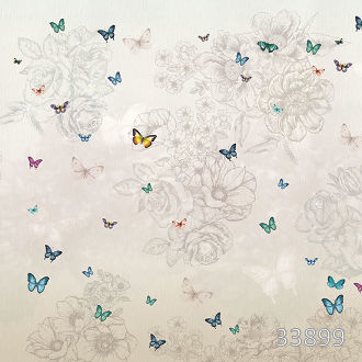 Бабочки и цветы