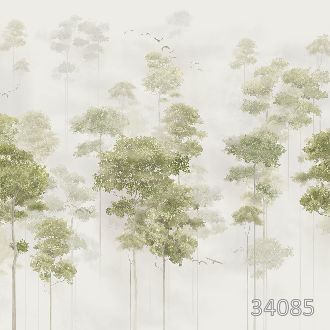 Trees in the fog