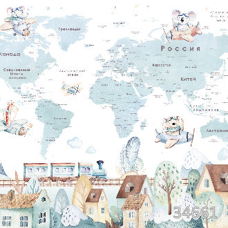 Веселая карта мира
