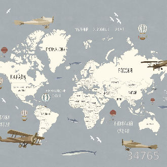 Карта с самолетами