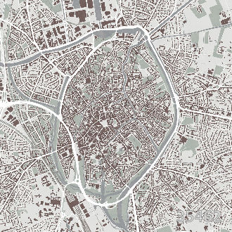 Брюге на карте